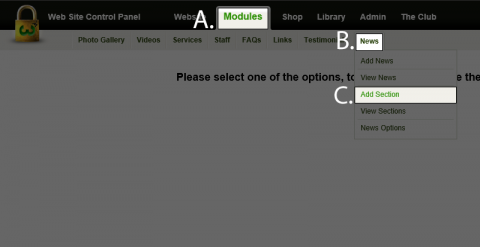 How do I add a News Section?
