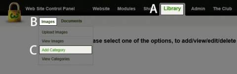 How do I add an Image Library Category?